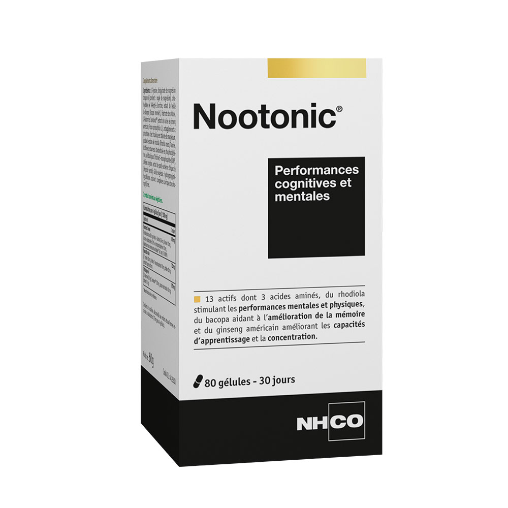Nhco Nutrition Nootonic cognitive and mental performance 80 capsules
