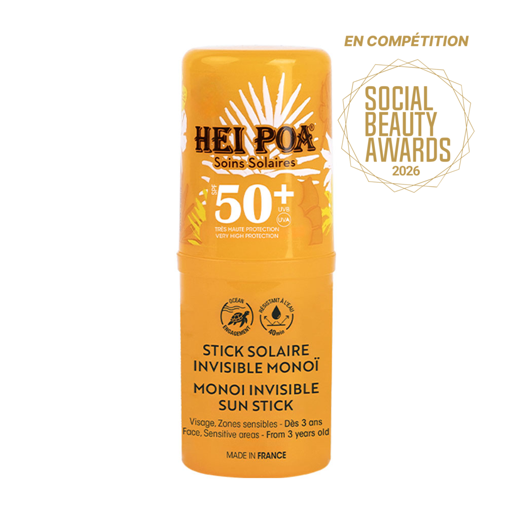 Hei Poa Invisible SPF50+ Monoï sun stick 15 g