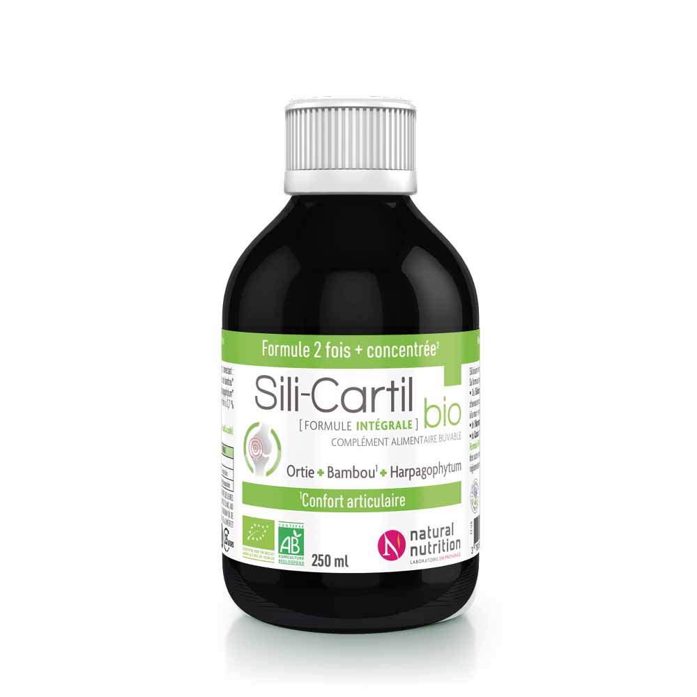 Natural Nutrition Silica-Cartilage Organic Drink Concentrate blackcurrant flavour 250 ml