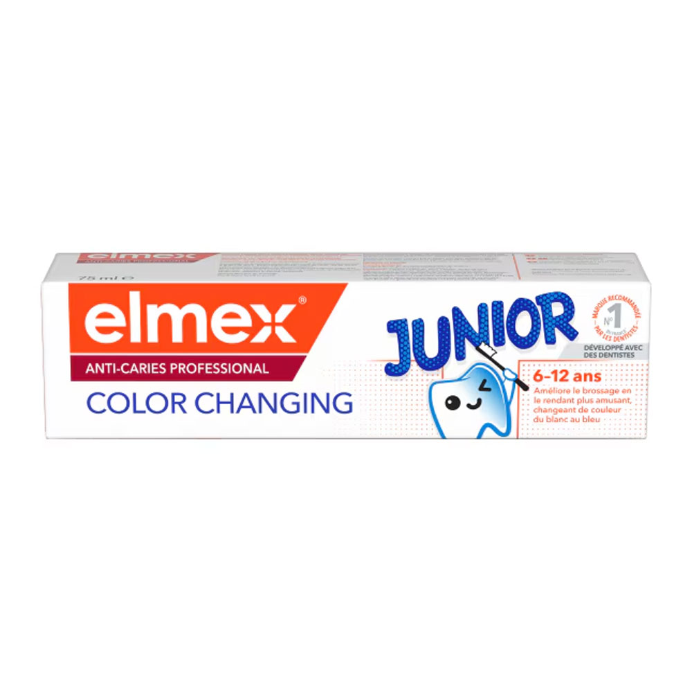Elmex Color Changing anti-caries toothpaste ages 6-12 75 ml