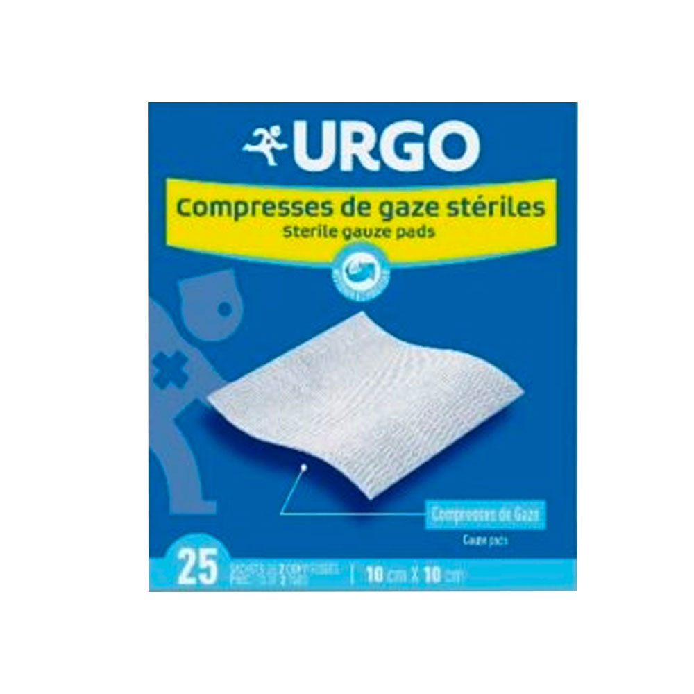 Urgo Sterile gauze swabs 10cmx10cm 25 units