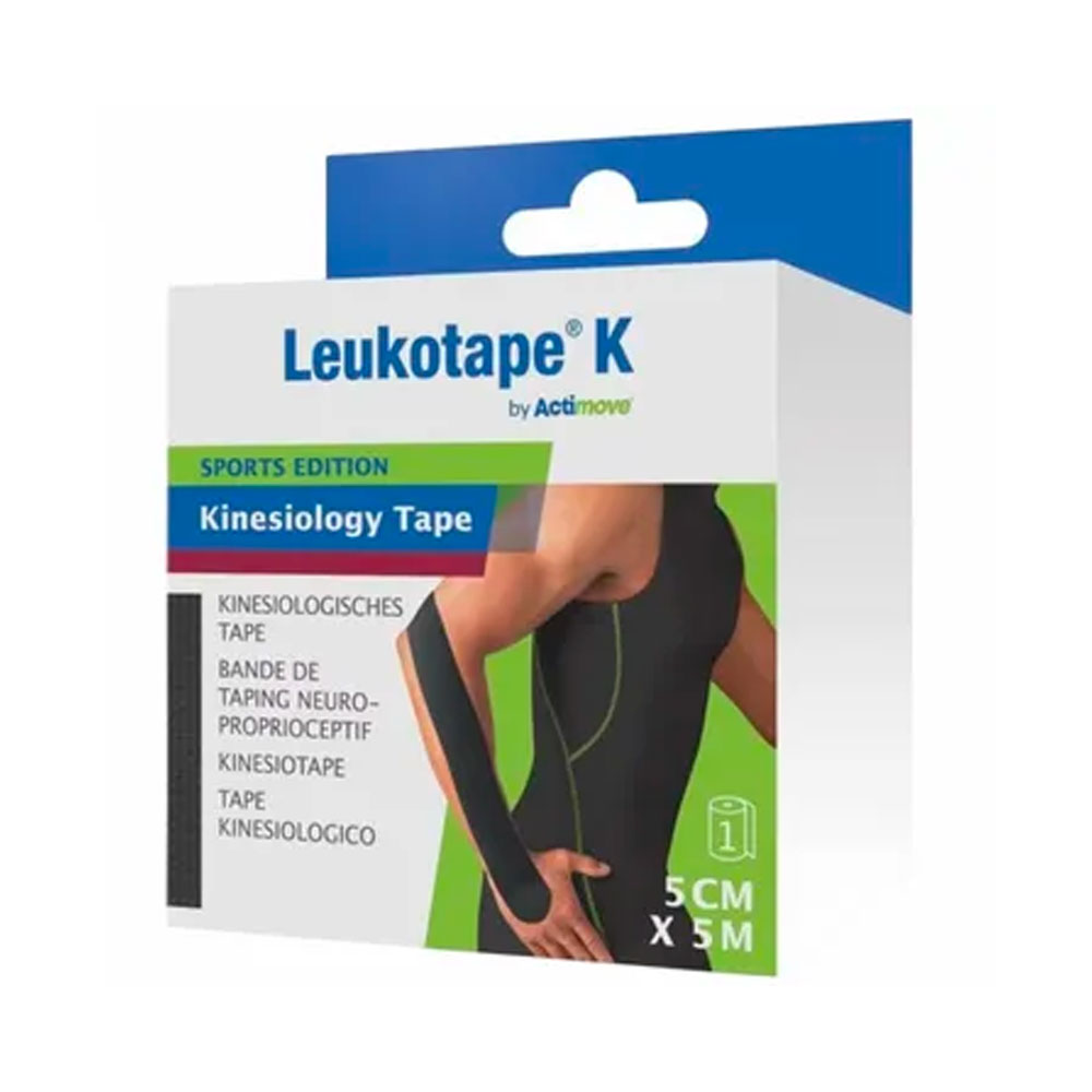 Actimove Leukotape® K elastic adhesive bandage 5m x 5cm black 1 x unit