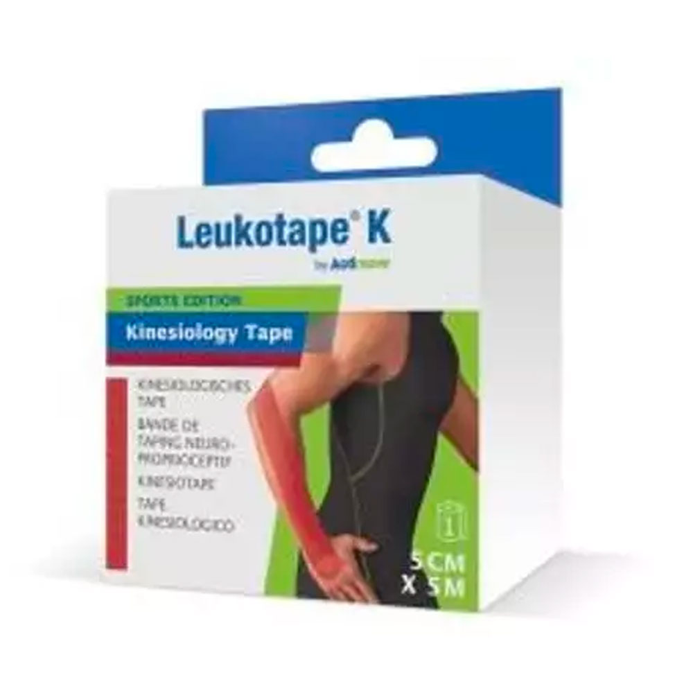 Actimove Leukotape® K elastic adhesive bandage 5mx5cm Red 1 unit