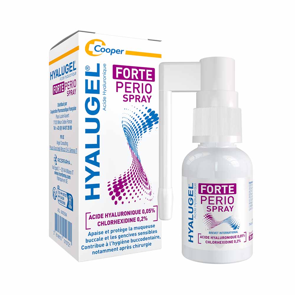 Hyalugel Forte Perio sanitising mouth spray 20 ml