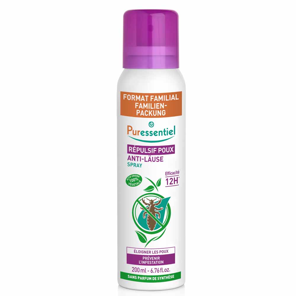 Puressentiel Anti-Lice Lice Repellent Spray Family Size 200 ml