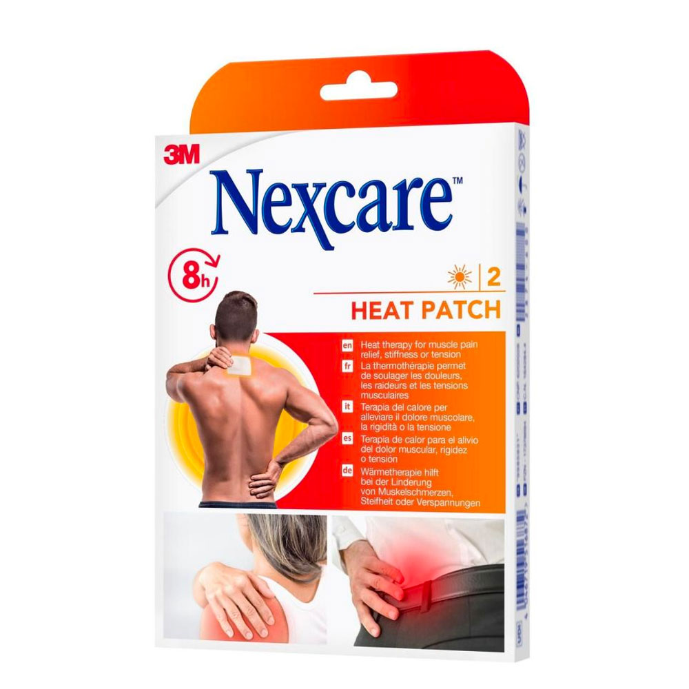 Nexcare HeatPatch heating patches back neck shoulder 2 x