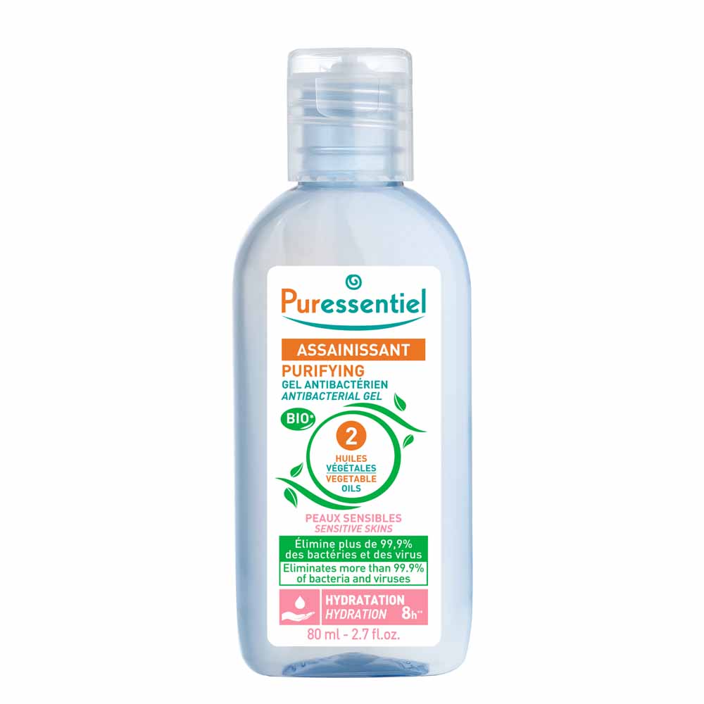 Puressentiel Sanitizing Anti-bacterial Gel "Sensitive Skin 80ml