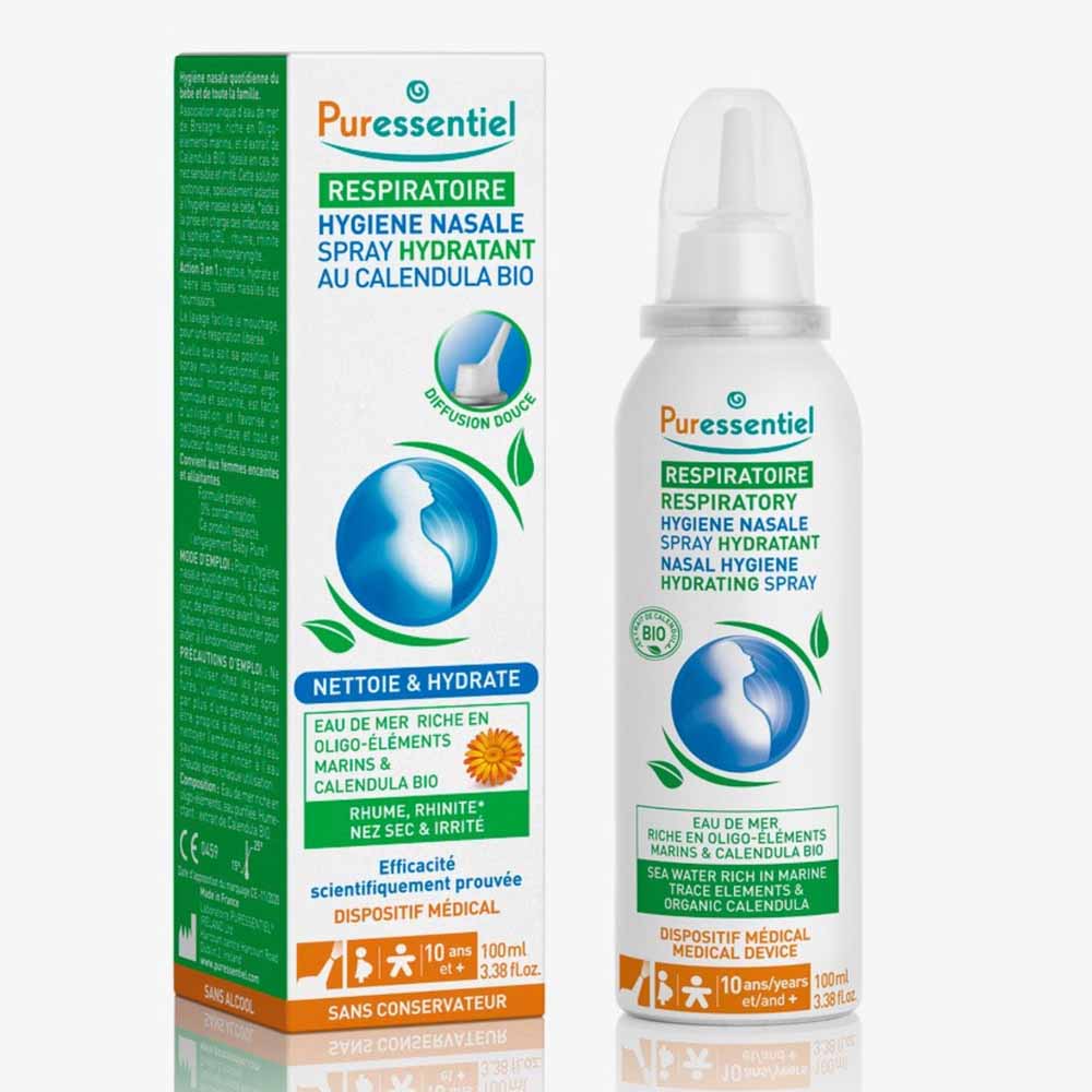 Puressentiel Respiratory Spray Nasal Hygiene Hydrating 100ml Breathing 100ml