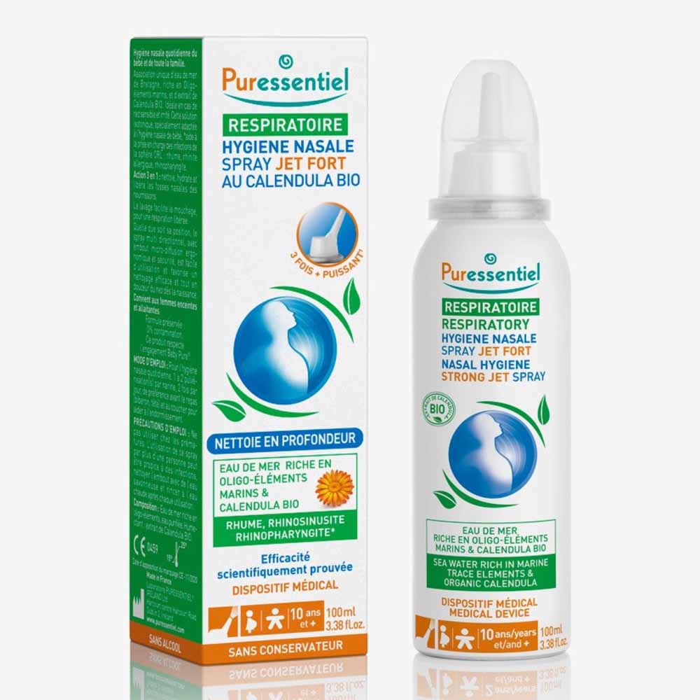 Puressentiel Respiratory Spray Nasal Hygiene "Jet Fort" 100ml Breathing 100ml