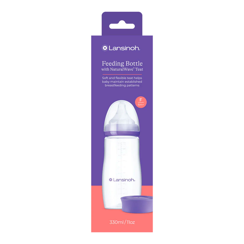 Lansinoh Natural Wave bottle & teat 330 ml