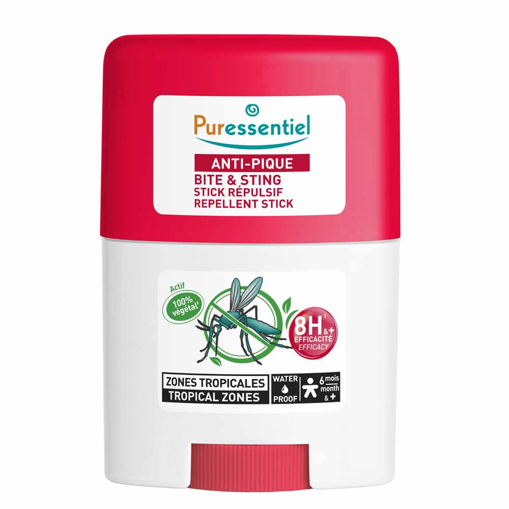 Puressentiel Repellents Repellent Stick Tropical Zones Tiger and Tropical Mosquitoes From 6 Months 20ml