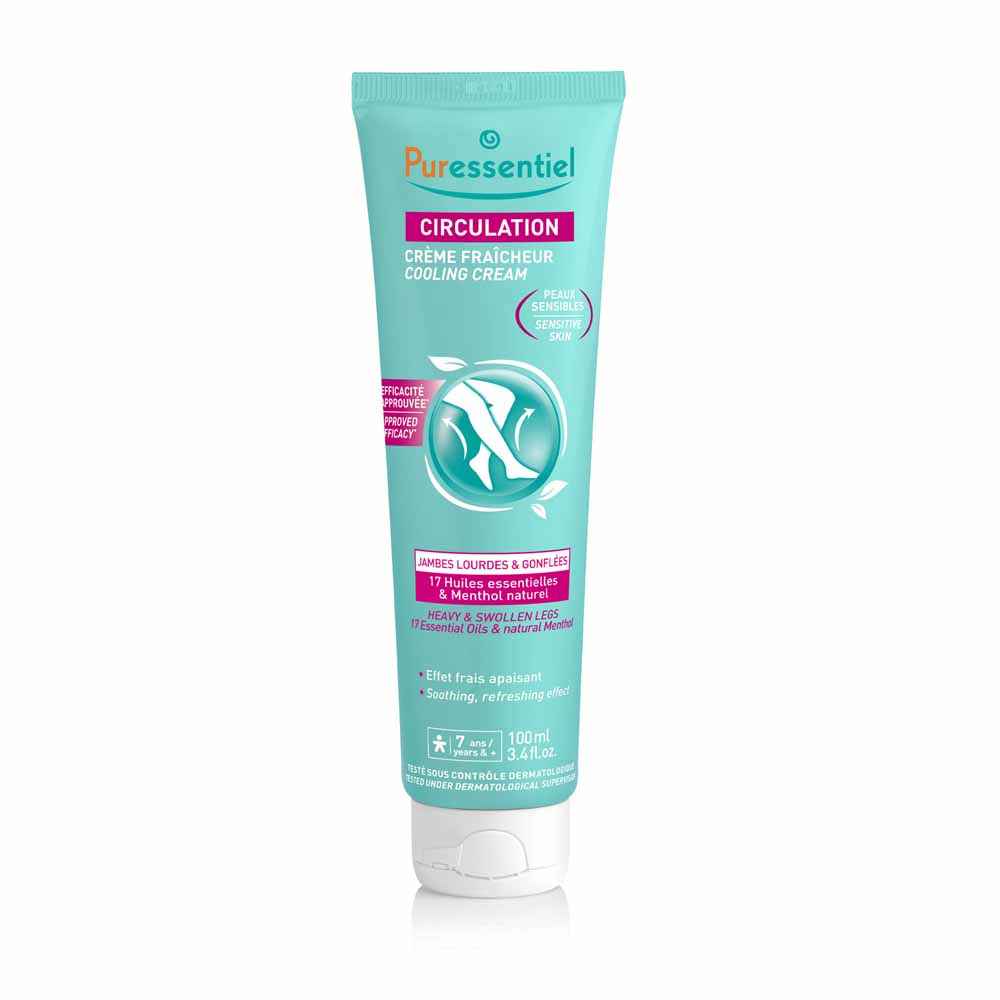 Puressentiel Essential Oils Puressentiel Moisturising Fresh Cream For Heavy Legs With 17 Essential Oils 100ml