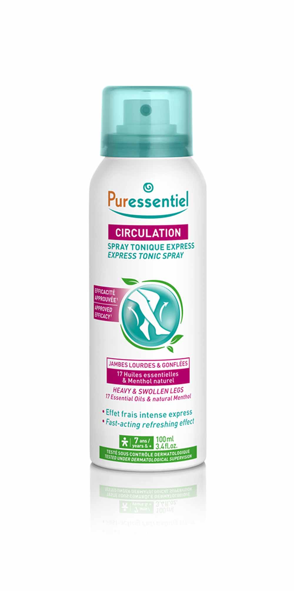 Puressentiel Circulation Spray With 17 Essential Oils 100ml