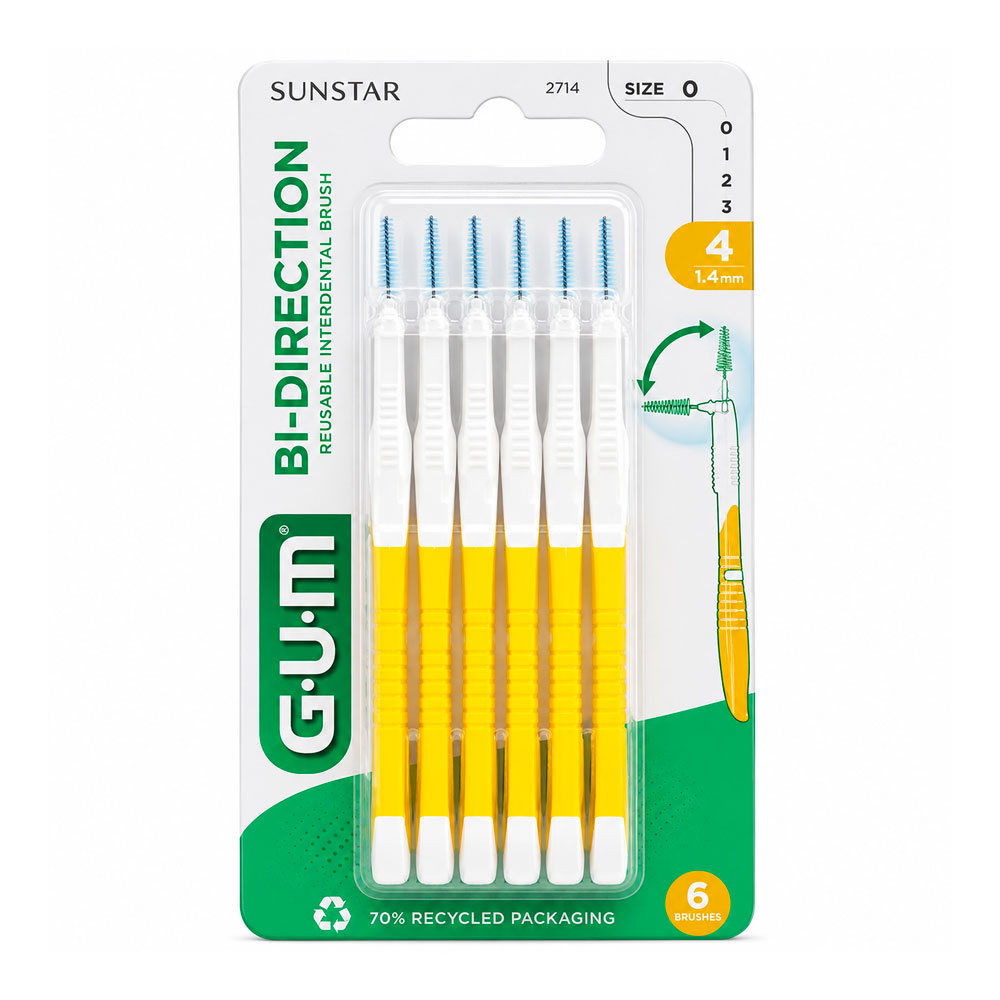 Gum Bi-direction interdental brushes 1.4 mm x 6