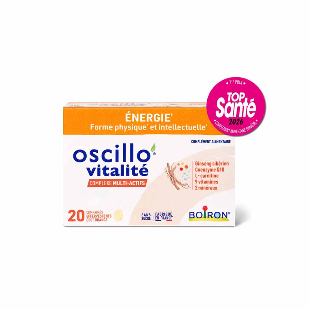 Boiron Oscillo’ vitality adults 20 effervescent tablets