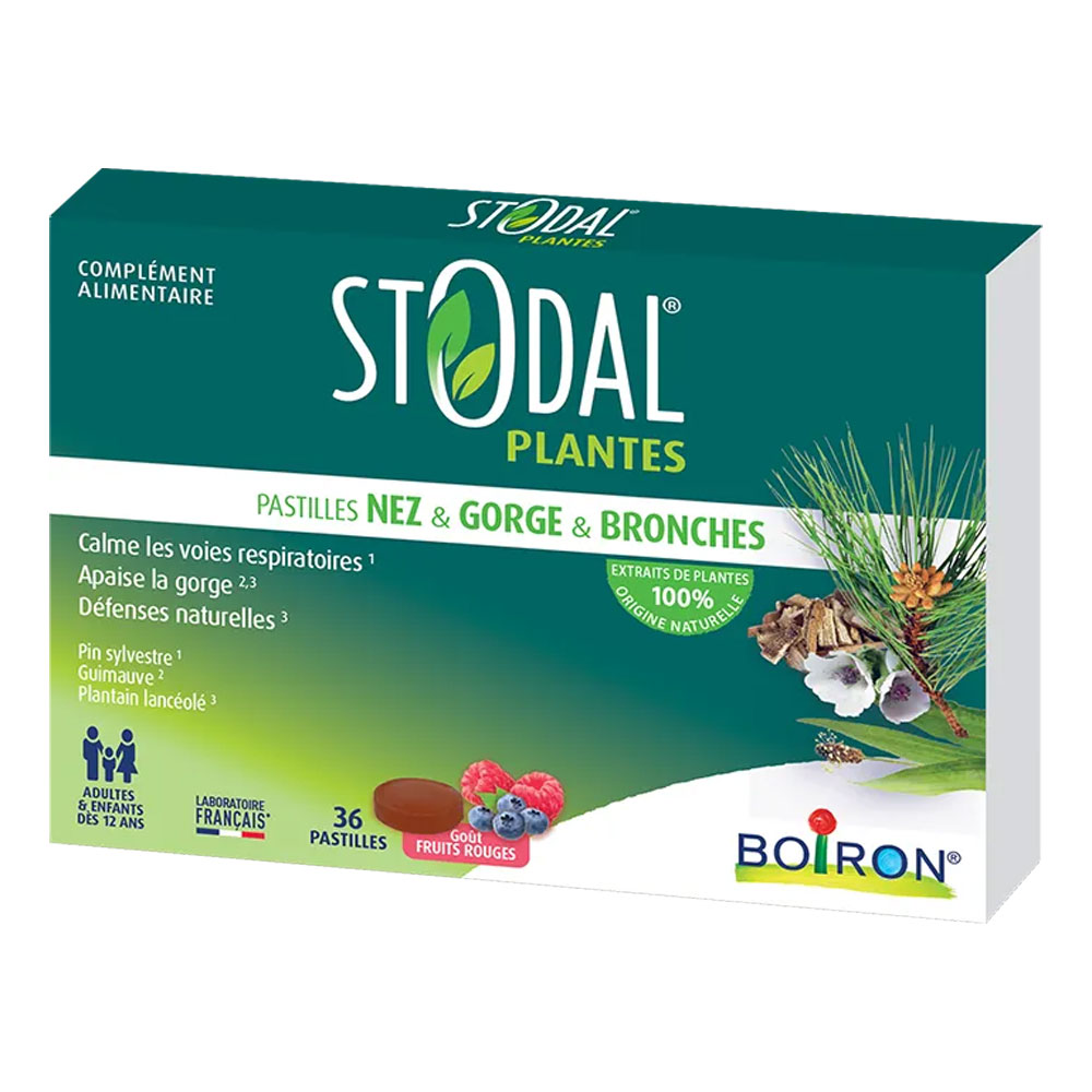 Boiron Stodal red berry flavour pastilles 36 pastilles
