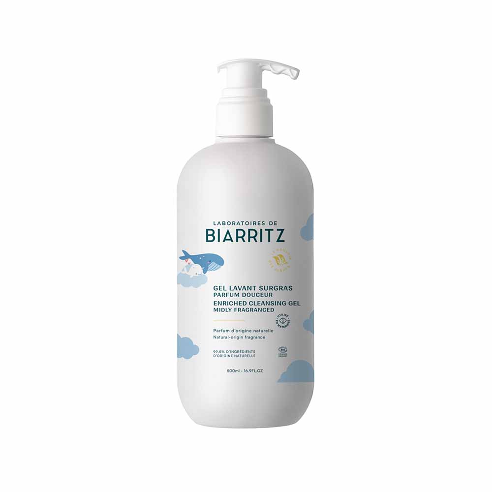 Laboratoires De Biarritz Baby care Super-fatted organic cleansing gel Gentle Scent for body and hair 500 ml