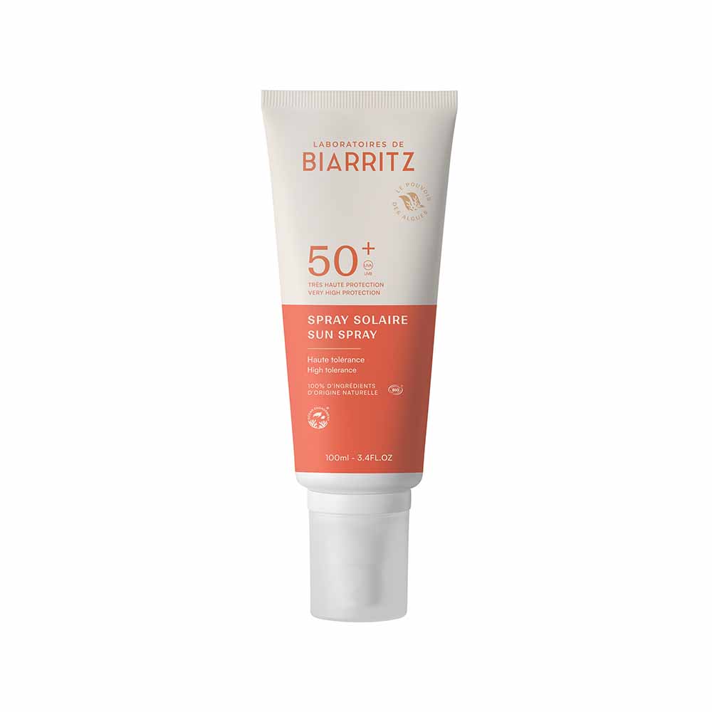 Laboratoires De Biarritz Sun care Family SPF50+ organic sun spray Très haute protection naturelle 100 ml