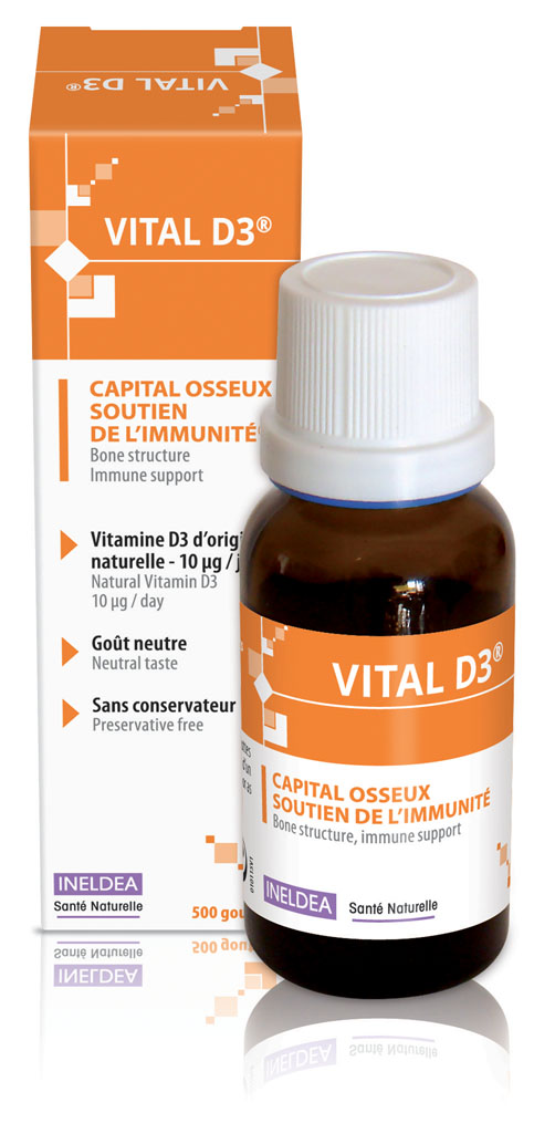 Ineldea Santé Naturelle Vital D3 Bone Capital 20ml