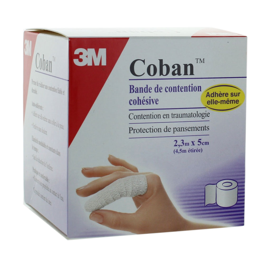 3M Cohesive White Strip 5x2cm