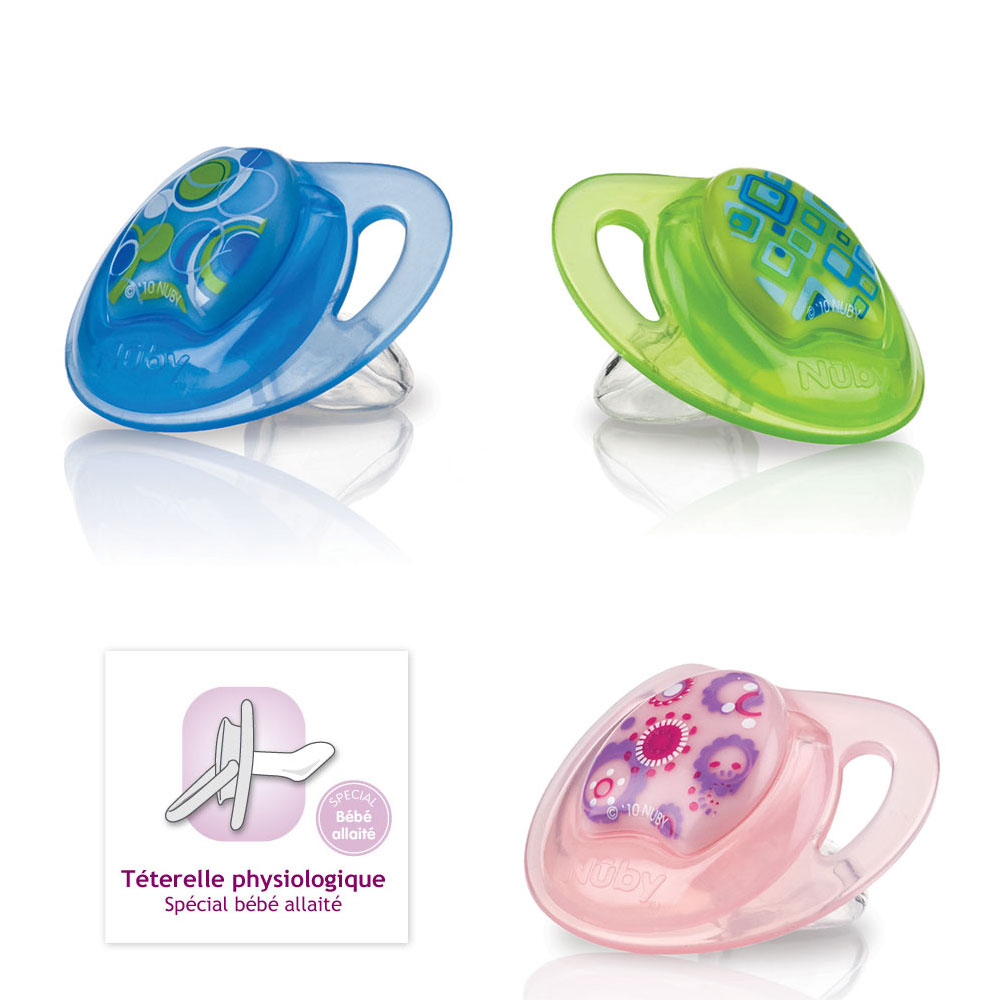 Nuby Silicon Orthodontic Soother Prism Collection 18 Months And Over
