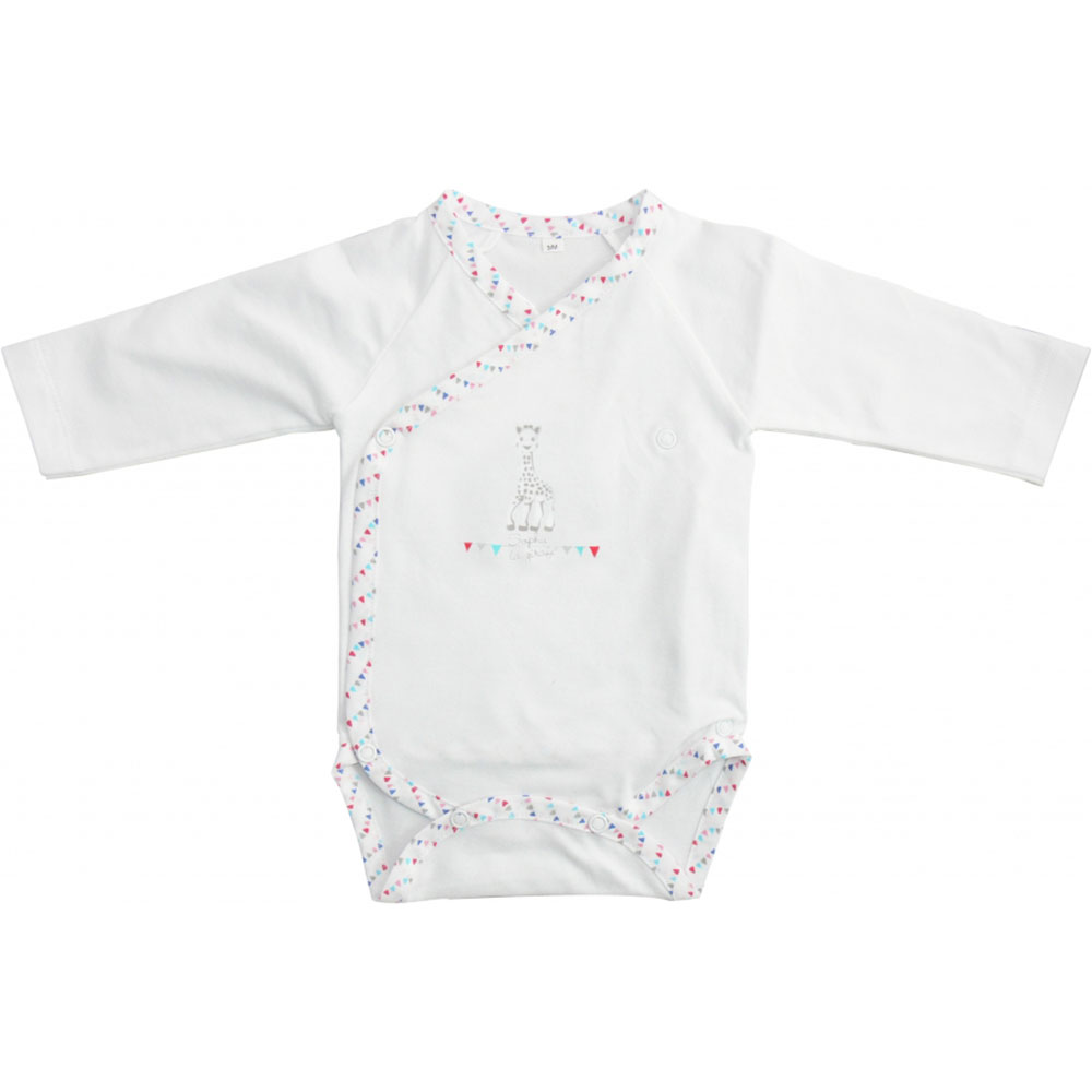 Mayo Parasol Mayoparasol Sophie La Girafe un Dimanche A Paris" Boy Body Long Sleeves White/gray + Starter Kit