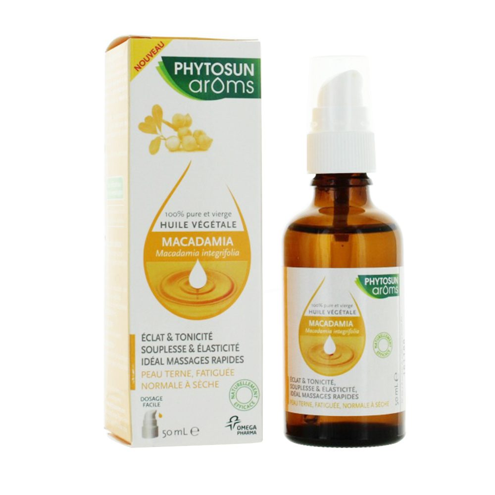 Phytosun Aroms Macadamia Plant Oils Dull, Tired, Normal to Dry Skin 50ml
