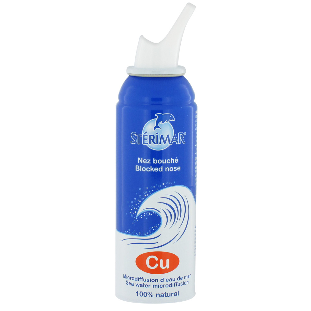 Sterimar Copper Hypertonic Nasal Spray Blocked Nose Enfants et adultes 100ml