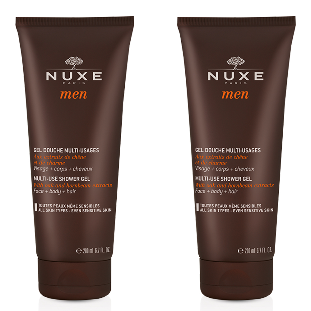Nuxe Men [BOOST]³ Multi Use Shower Gel 2x200ml