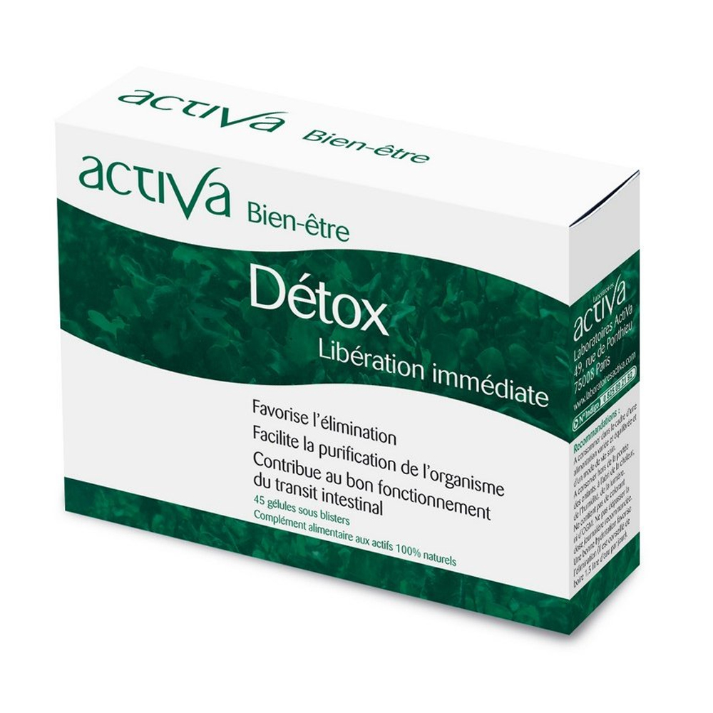 Activa Well-being Detox Immediate Liberation 45 capsules