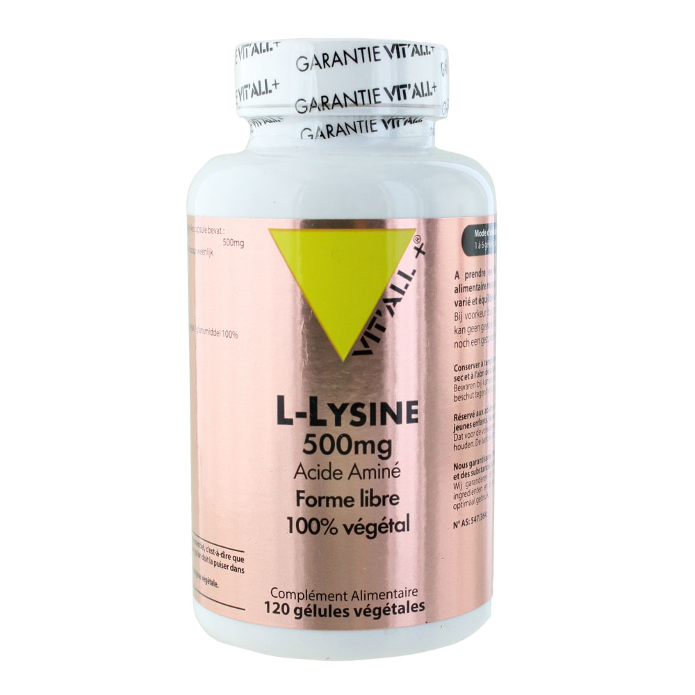 Vit'All+ L-Lysine 500 mg 120 capsules