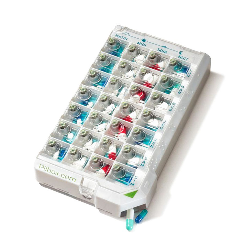 Pilbox Classic+ Weekly Pill Dispenser Dependent Patients