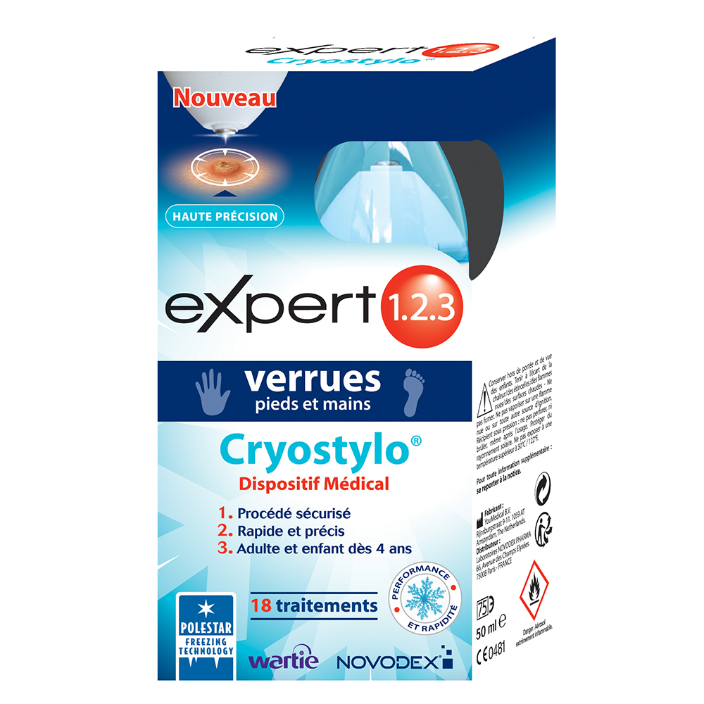 Novodex Expert 1.2.3 Cryopen for warts 50 ml