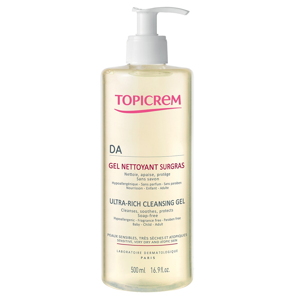 Topicrem Da Atopic Skin Da Ultra Rich Cleansing Gel Peaux Atopiques 500ml