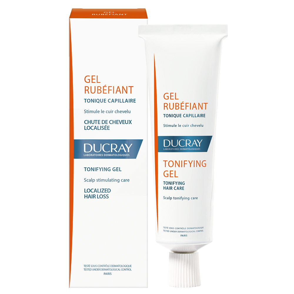 Ducray Rubefying Gel Tonifying Gel Scalp Stimulating Care Localised Hair Loss 30ml