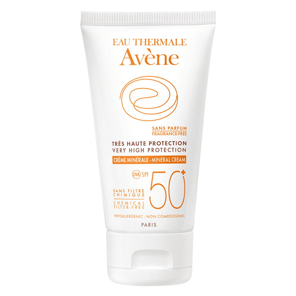 Avène Sun Mineral cream very high protection fragrance-free for intolerant skin SPF50+ 50 ml