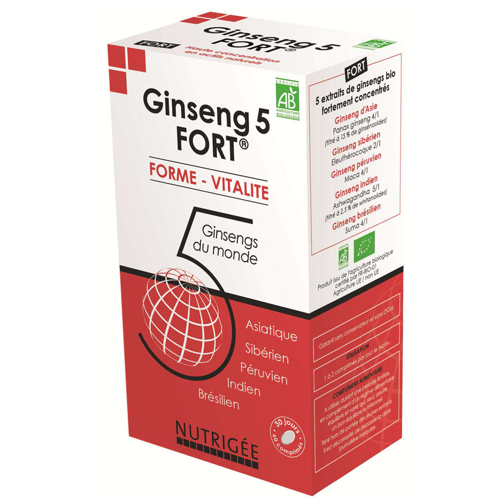 Nutrigée Ginseng 5 Fort 60 tablets
