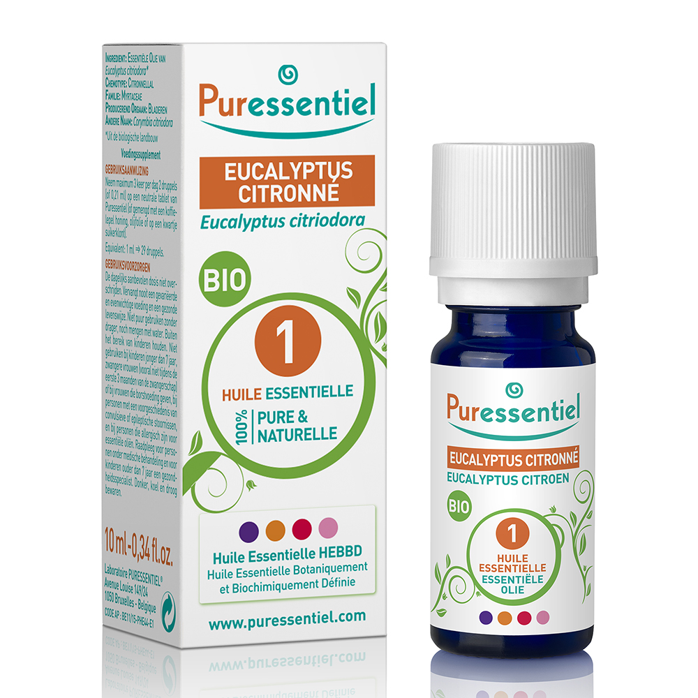 Puressentiel Essential Oils Organic Lemon Eucalyptus Essential Oil 10ml