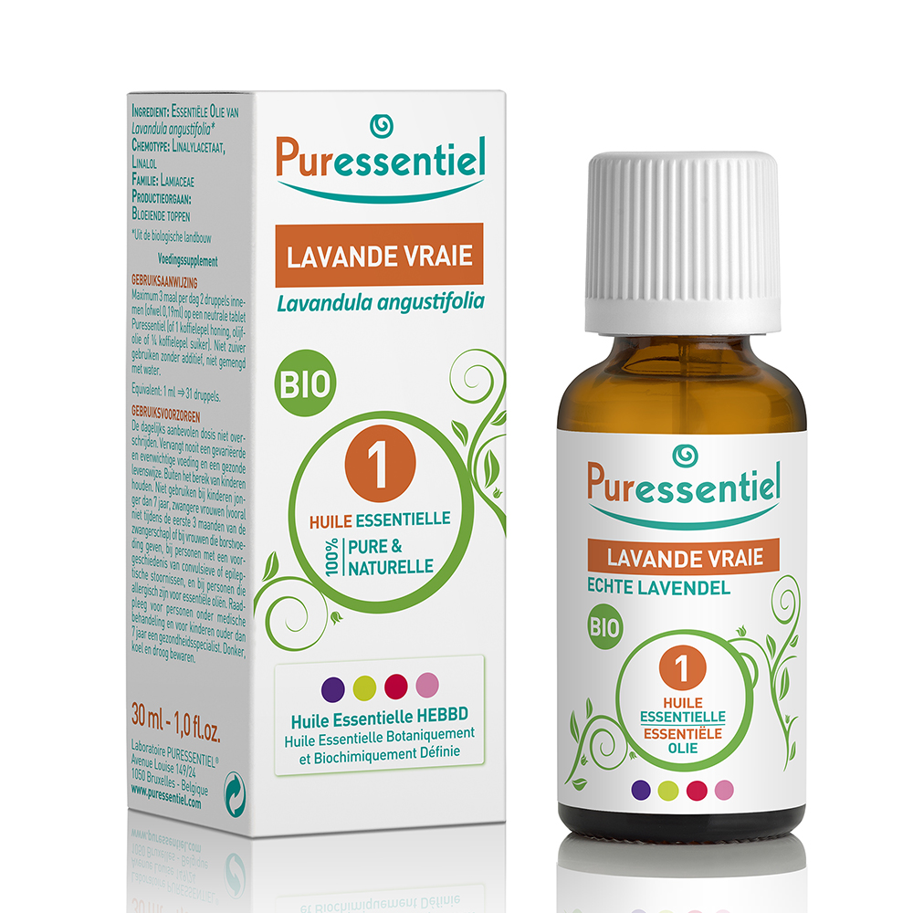 Puressentiel Essential Oils Organic Genuine Lavender Essential Oil 30 ml