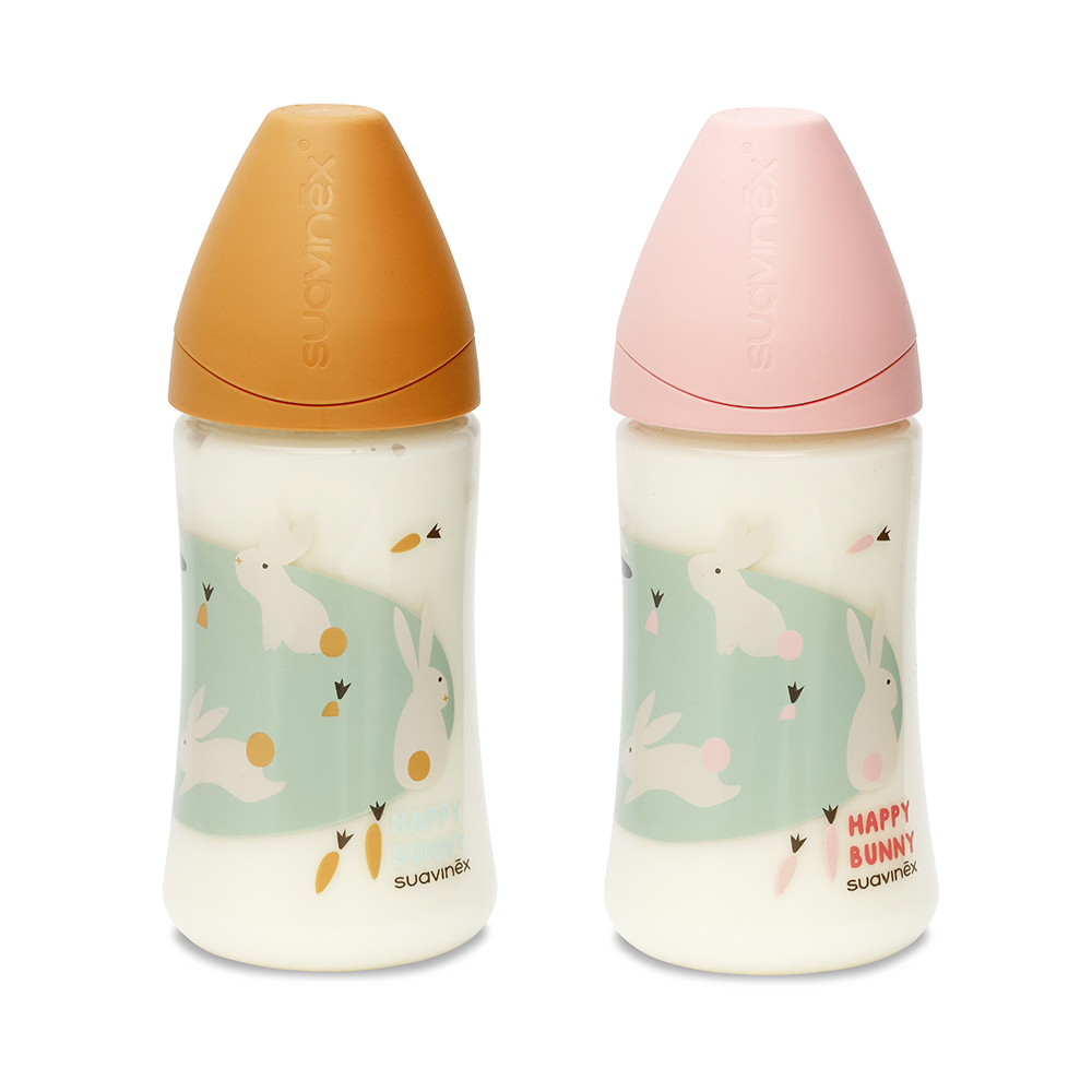 Suavinex Suavinex Biberon Tetine Silicone Physiologique Bunny 0-6 Mois 270ml