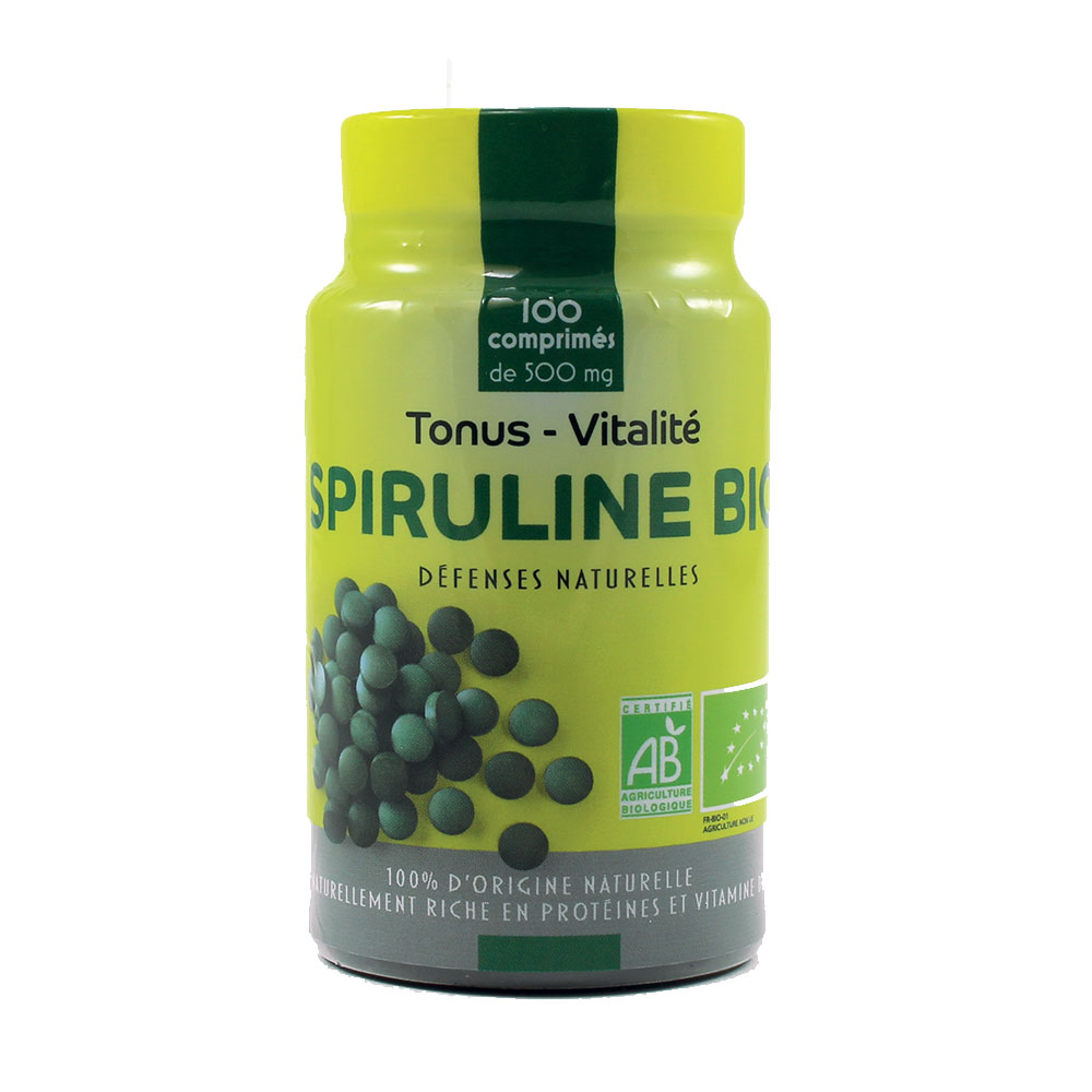 Pharm'Up Spiruline Tone And Vitality 100 Tablets 500mg