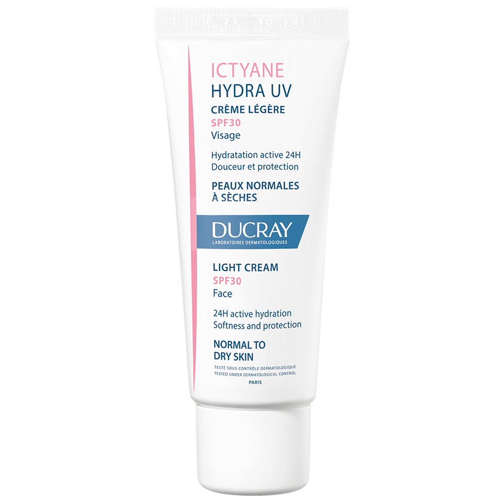 Ducray Ictyane Hydra Uv Face Light Cream Spf30 Normal To Dry Skin 40ml