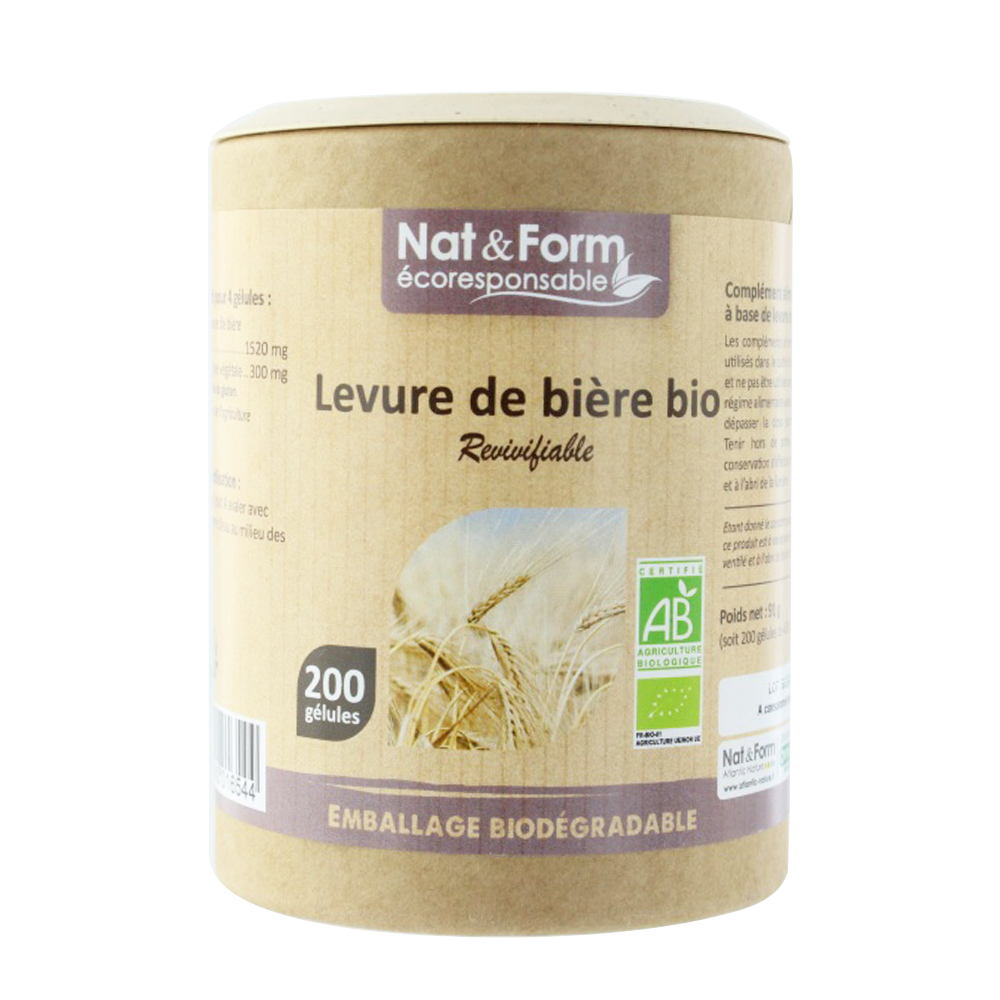 Nat&Form Organic Revivable Brewer's Yeast 200 capsules