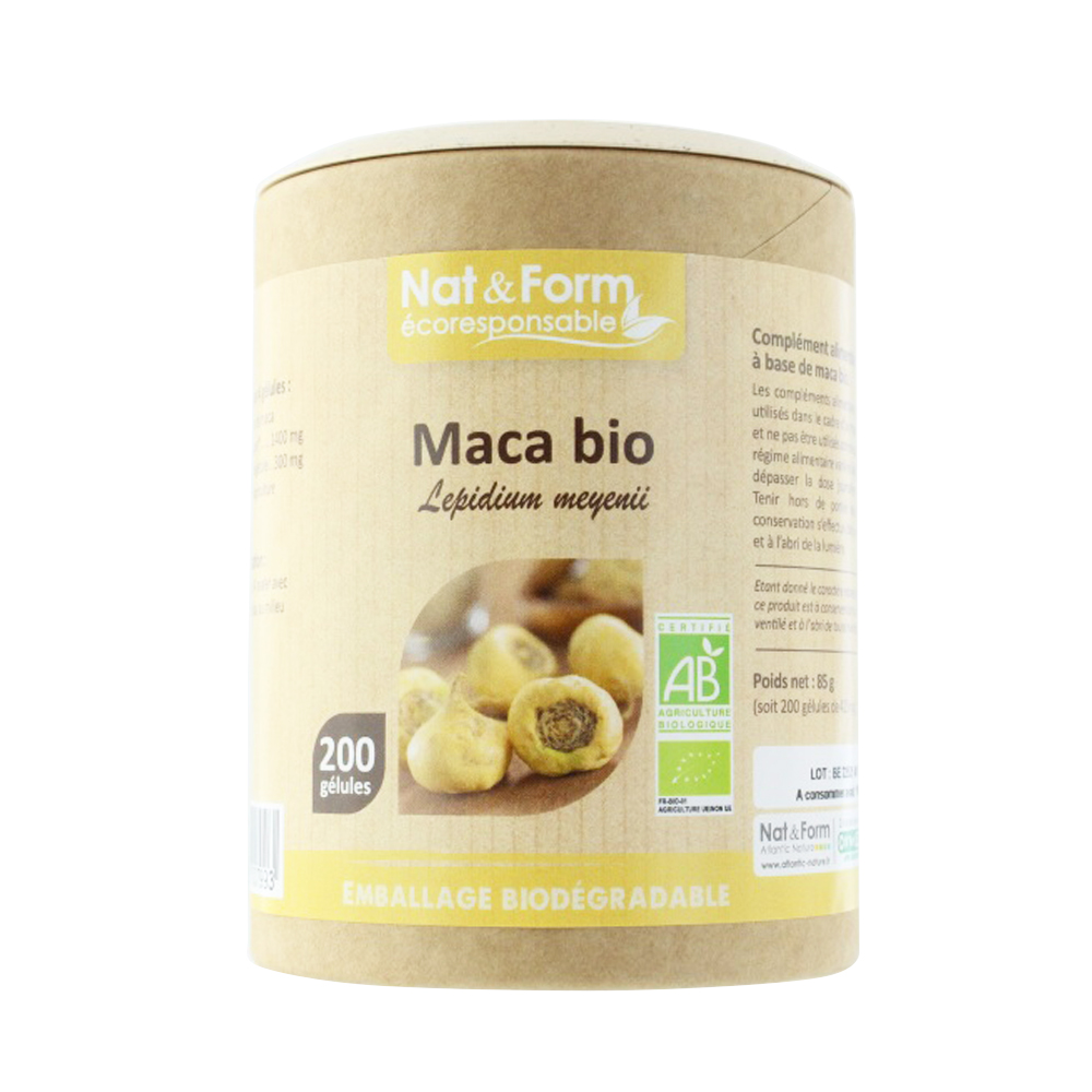 Nat&Form ORGANIC PERUVIAN MACA 200 capsules