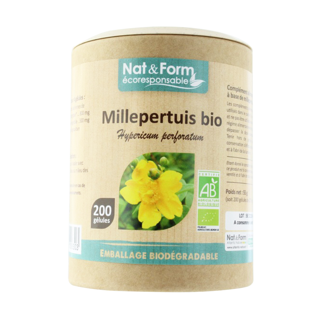 Nat&Form ORGANIC ST JOHN'S WORT 200 capsules