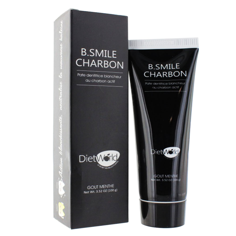 Diet World B Smile Charcoal Toothpaste Whitening Mint Taste 100g