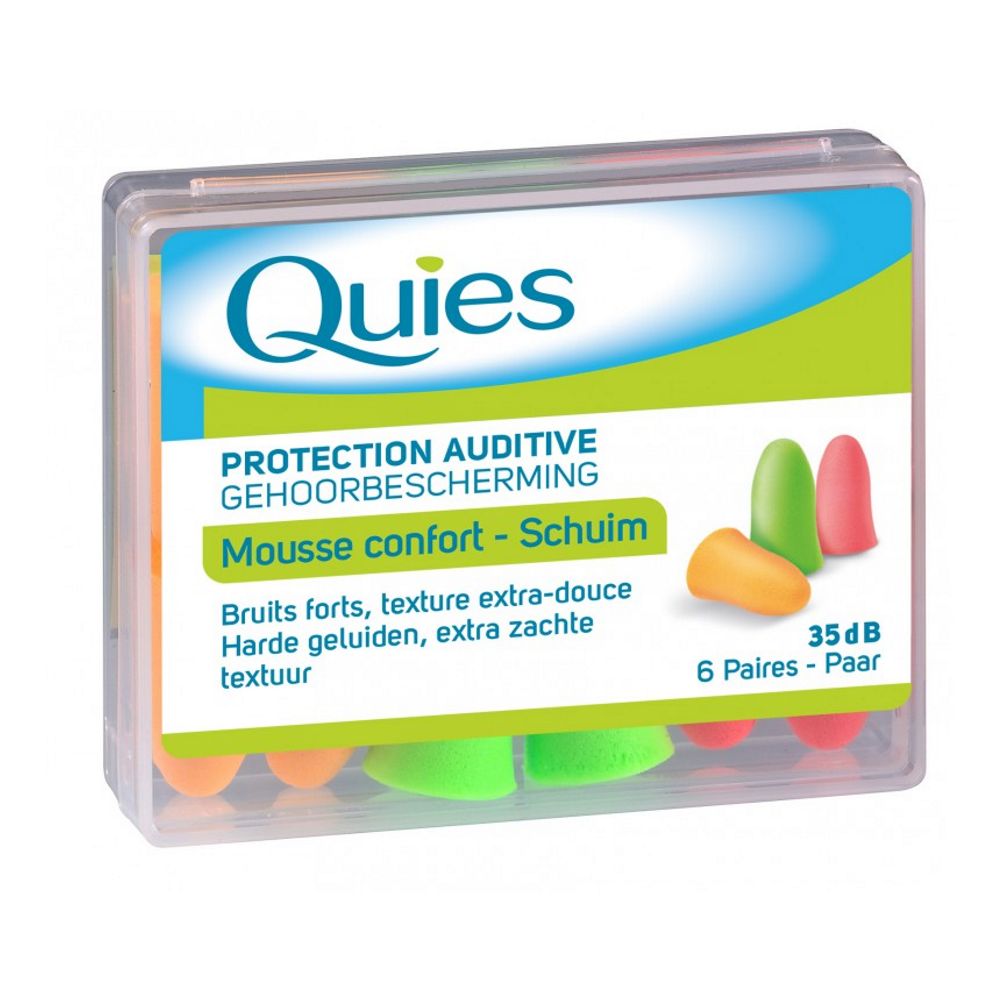 Quies Foam Hearing Protection Comfort 35db 6 Pairs