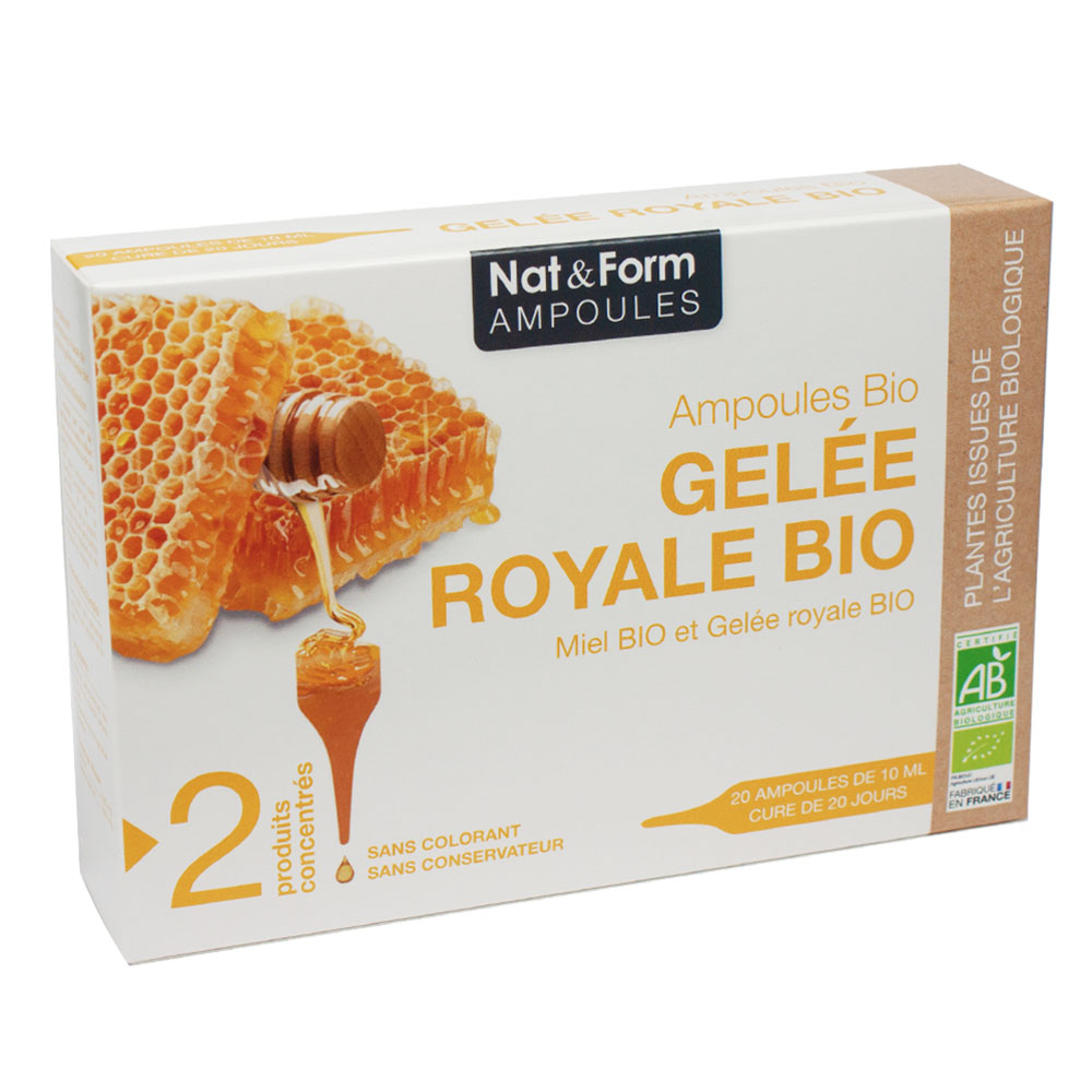 Nat&Form ORGANIC ROYAL JELLY 20 ampulas