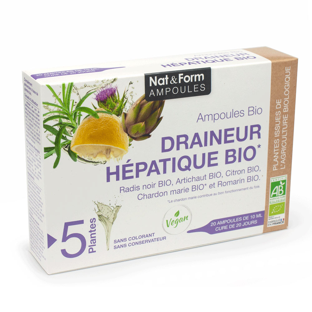 Nat&Form Liver Detox Organic 20 ampoules