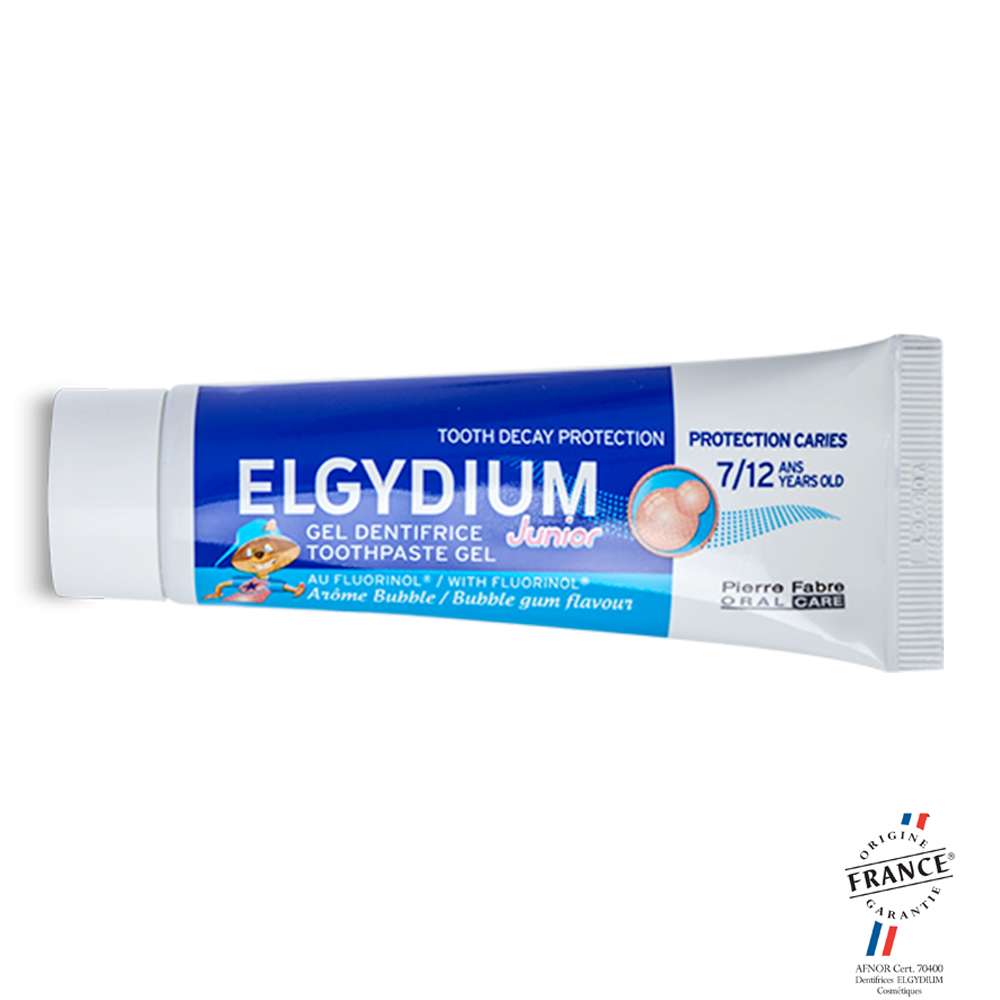 Elgydium Fluoride toothpaste for ages 7-12 Bubble Junior flavour 50 ml